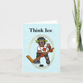 Canadian Hockey Player Canada Day Card Karte