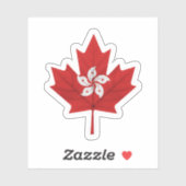 Canadian Hong Konger Aufkleber (Blatt)