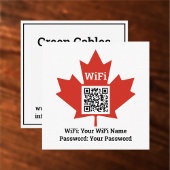 Canadian Hotel Wifi Plus QR Code Plus Adresse auf Telefonnummerkarte