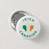 Canadian Irish Roots Button (Vorne & Hinten)