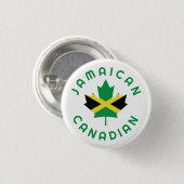 Canadian Jamaican Roots Button (Vorne & Hinten)