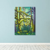 Canadian Landscape Malerei Forest Canvas Print Leinwanddruck (Insitu (Holzboden))