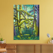 Canadian Landscape Malerei Forest Canvas Print Leinwanddruck (Insitu (Wohnzimmer))