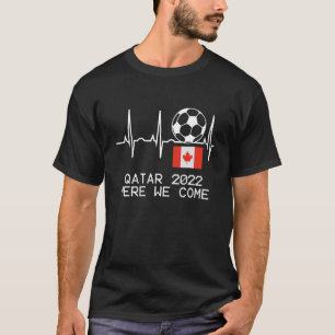 Canadian Liebe Football Canada Flag Jersey Soccer  T-Shirt