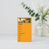 Canadian Lily Blume Business Card Visitenkarte (Stehend Vorderseite)
