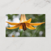 Canadian Lily Blume Business Card Visitenkarte (Rückseite)