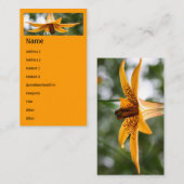 Canadian Lily Blume Business Card Visitenkarte (Vorne/Hinten)