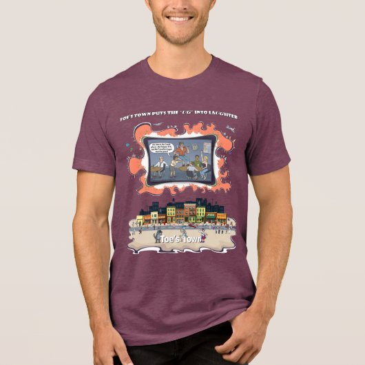 Canadian Logger | Bar Humor Tri-Blend Shirt (Vorderseite)