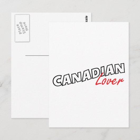 Canadian Lover Postkarte (Vorne/Hinten)