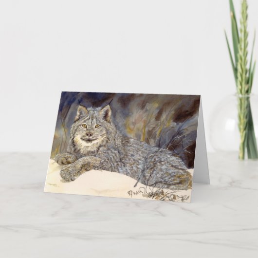 Canadian Lynx notecard Karte (Vorderseite)