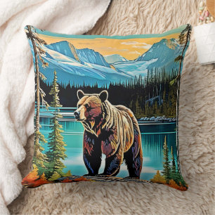 Canadian Majestic Mountain Bären Design Kissen