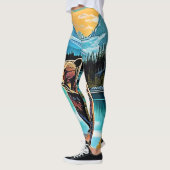 Canadian Majestic Mountain Bären Design Leggings (Links)