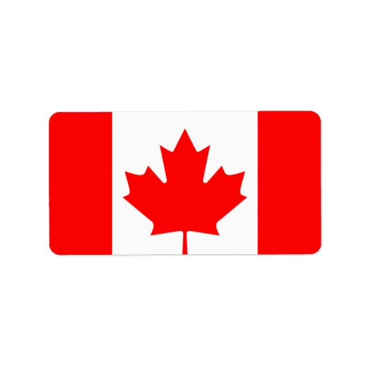 Canadian Maple Adressaufkleber (Vorne)