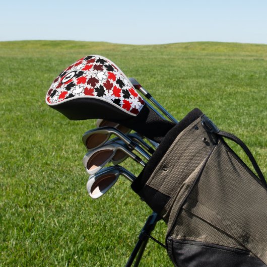 Canadian Maple Blätter Initial Golf Headcover (In SItu)