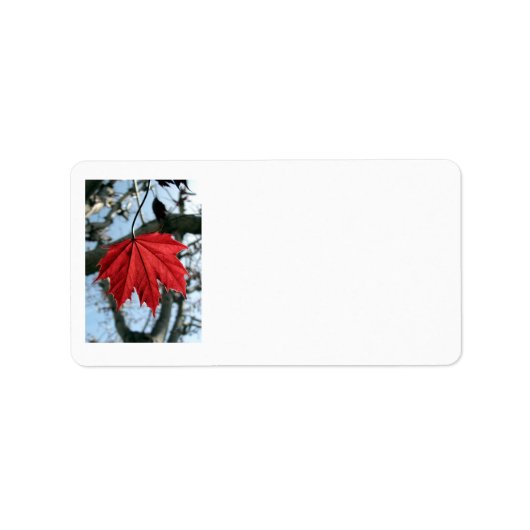 Canadian Maple Leaf Address Labels Adressaufkleber (Vorne)