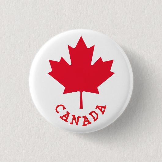 Canadian Maple Leaf Button (Vorderseite)