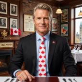 Canadian maple leaf. CANADA. Patriotic.  Krawatte