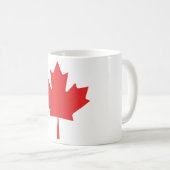 Canadian Maple Leaf Coffee Tasse - Patriotischer R (VorderseiteRechts)