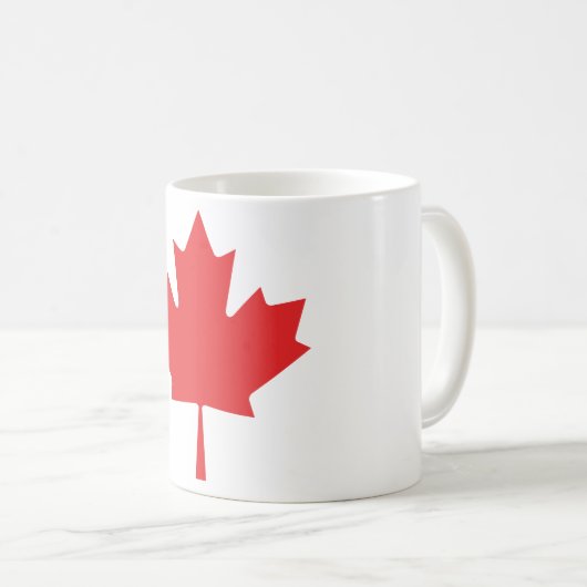 Canadian Maple Leaf Coffee Tasse - Patriotischer R (VorderseiteRechts)