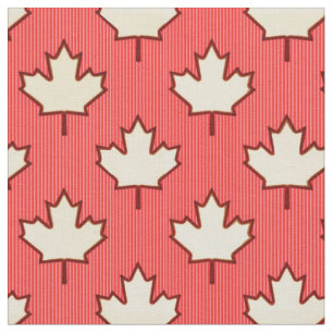 Canadian Maple Leaf Fabric Stoff