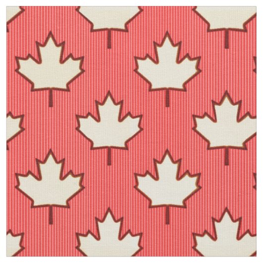Canadian Maple Leaf Fabric Stoff (Nahaufnahme)