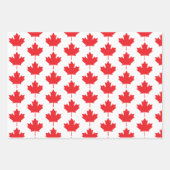 Canadian Maple Leaf Geschenkpapier Set (Vorderseite)