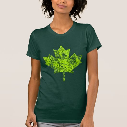 Canadian Maple Leaf Grunge Style CANADA T-Shirt (Vorderseite)