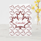 Canadian Maple Leaf Grußkarte Karte (Gelbe Blume)