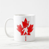 Canadian Maple Leaf Hockey für Kanada Day Gift Kaffeetasse (Links)