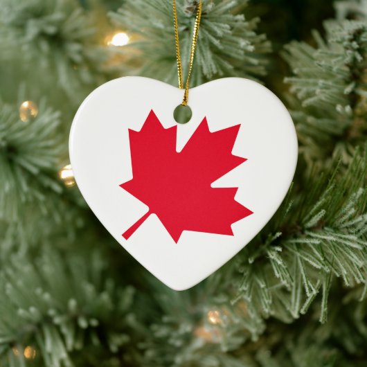 Canadian Maple Leaf Keramik Ornament (Baum)