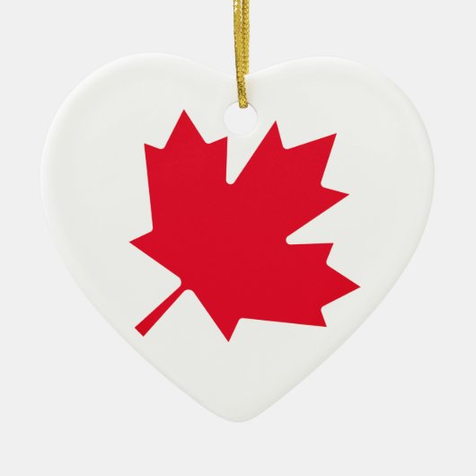 Canadian Maple Leaf Keramik Ornament (Vorne)