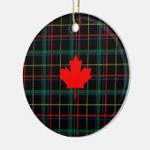 Canadian Maple Leaf Keramik Ornament (Links)