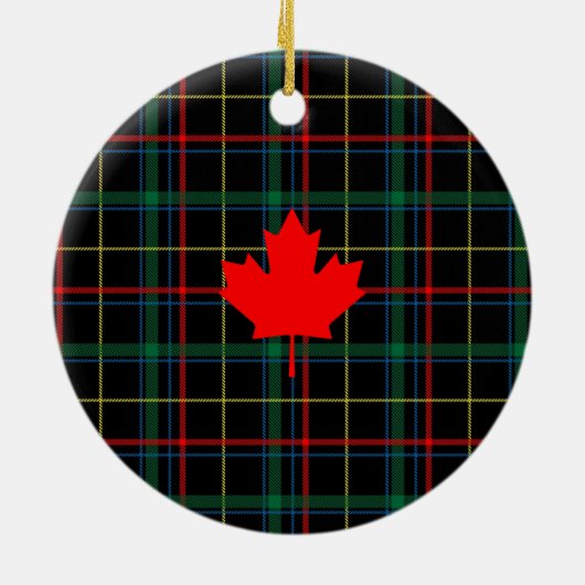 Canadian Maple Leaf Keramik Ornament (Hinten)