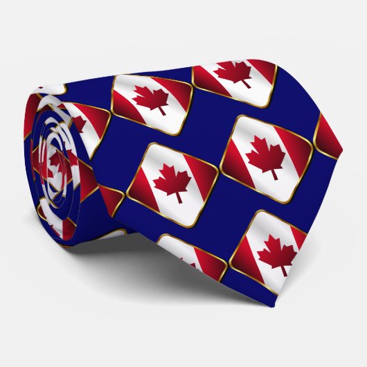 Canadian Maple Leaf Krawatte (Gerollt)