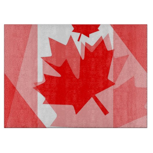 Canadian Maple Leaf Layered Style CANADA Schneidebrett (Vorderseite)