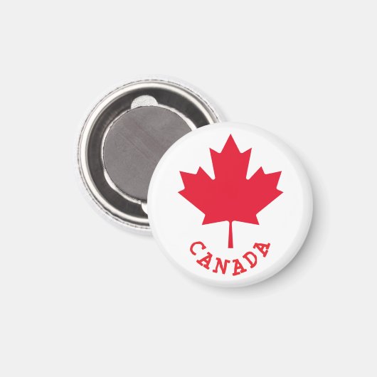 Canadian Maple Leaf Magnet (Vorderseite/Rückseite)