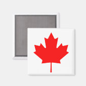 Canadian Maple Leaf Magnet (Vorderseite/Rückseite)