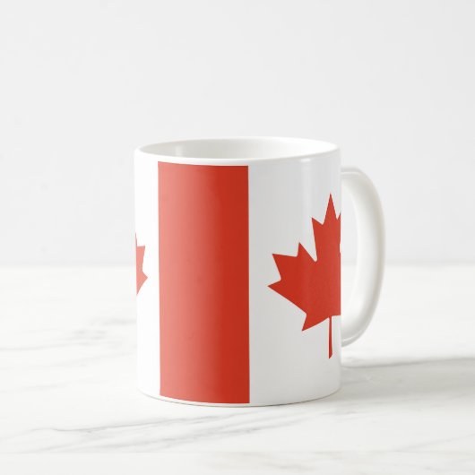 Canadian Maple Leaf Map Kaffeetasse (VorderseiteRechts)
