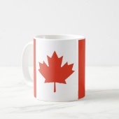 Canadian Maple Leaf Map Kaffeetasse (Vorderseite Links)