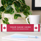 Canadian Maple Leaf Namensplakette
