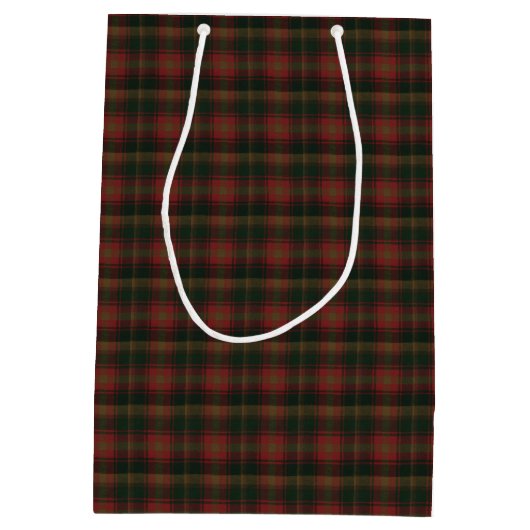 Canadian Maple Leaf Original Tartan Mittlere Geschenktüte (Rückseite)
