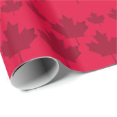 Canadian maple leaf. Patriotic. Wrapping Paper Geschenkpapier (Rolleneckpunkt)