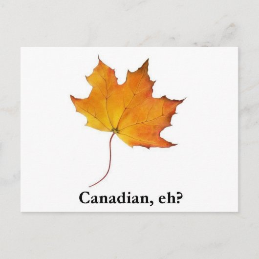 Canadian Maple Leaf Postkarte (Vorderseite)
