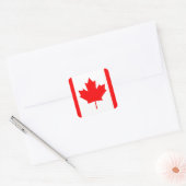 Canadian Maple Leaf Quadratischer Aufkleber (Umschlag)
