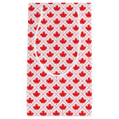 Canadian Maple Leaf Red and White Diamond Design Kleine Geschenktüte (Vorderseite)