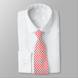 Canadian Maple Leaf Red and White Diamond Pattern Krawatte