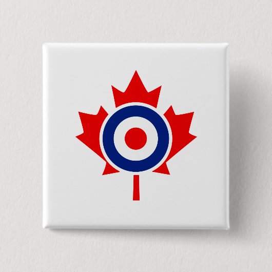 Canadian Maple Leaf Roundel Graphic Button (Vorderseite)