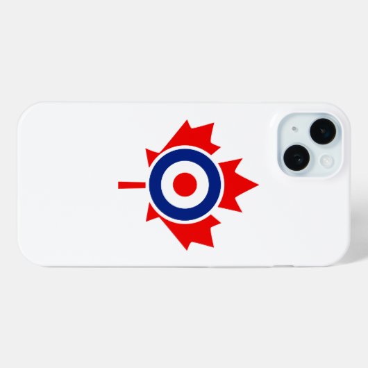Canadian Maple Leaf Roundel Graphic Case-Mate iPhone Hülle (Rückseite (Horizontal))