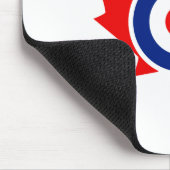 Canadian Maple Leaf Roundel Graphic Mousepad (Ecke)