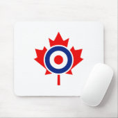 Canadian Maple Leaf Roundel Graphic Mousepad (Mit Mouse)